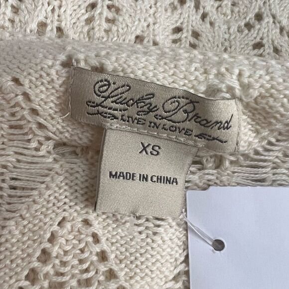 Lucky Brand Cream Knit Top - Picture 3 of 4